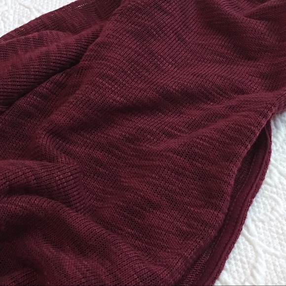 Reposh Burnt Maroon Vintage Long Line Cardigan - Picture 4 of 7